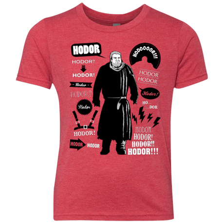 T-Shirts Vintage Red / YXS Hodor Famous Quotes Youth Triblend T-Shirt