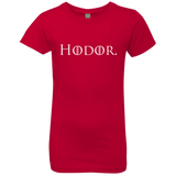 T-Shirts Red / YXS Hodor. Girls Premium T-Shirt