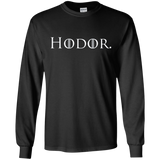 T-Shirts Black / S Hodor. Men's Long Sleeve T-Shirt