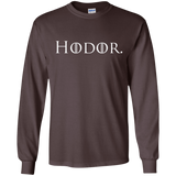 T-Shirts Dark Chocolate / S Hodor. Men's Long Sleeve T-Shirt