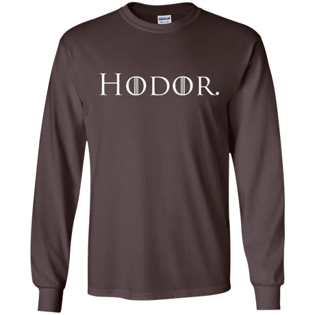 T-Shirts Dark Chocolate / S Hodor. Men's Long Sleeve T-Shirt