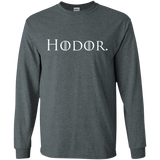 T-Shirts Dark Heather / S Hodor. Men's Long Sleeve T-Shirt