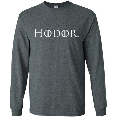 T-Shirts Dark Heather / S Hodor. Men's Long Sleeve T-Shirt