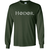 T-Shirts Forest Green / S Hodor. Men's Long Sleeve T-Shirt