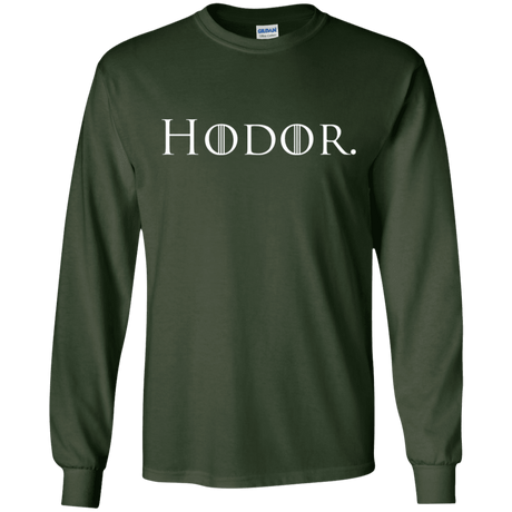 T-Shirts Forest Green / S Hodor. Men's Long Sleeve T-Shirt