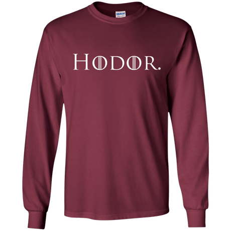 T-Shirts Maroon / S Hodor. Men's Long Sleeve T-Shirt