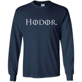 T-Shirts Navy / S Hodor. Men's Long Sleeve T-Shirt