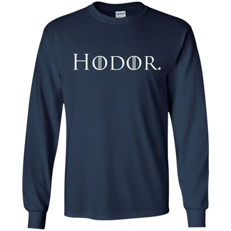 T-Shirts Navy / S Hodor. Men's Long Sleeve T-Shirt