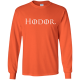 T-Shirts Orange / S Hodor. Men's Long Sleeve T-Shirt