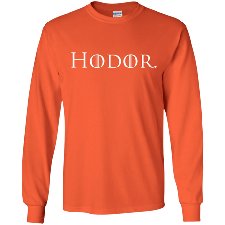 T-Shirts Orange / S Hodor. Men's Long Sleeve T-Shirt