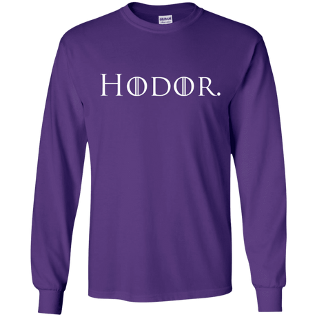 T-Shirts Purple / S Hodor. Men's Long Sleeve T-Shirt