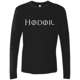 T-Shirts Black / S Hodor. Men's Premium Long Sleeve