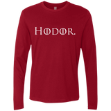 T-Shirts Cardinal / S Hodor. Men's Premium Long Sleeve