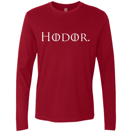 T-Shirts Cardinal / S Hodor. Men's Premium Long Sleeve