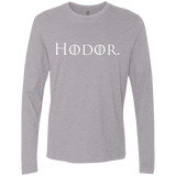 T-Shirts Heather Grey / S Hodor. Men's Premium Long Sleeve