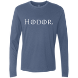 T-Shirts Indigo / S Hodor. Men's Premium Long Sleeve