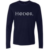 T-Shirts Midnight Navy / S Hodor. Men's Premium Long Sleeve