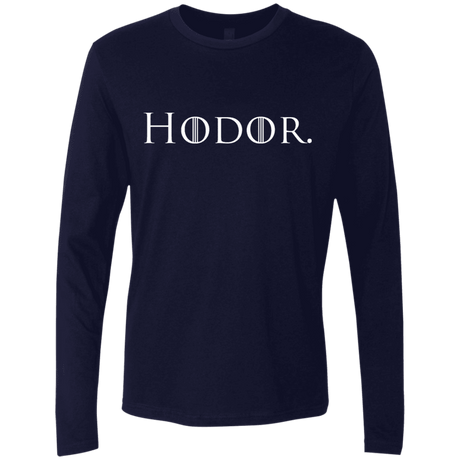 T-Shirts Midnight Navy / S Hodor. Men's Premium Long Sleeve