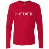 T-Shirts Red / S Hodor. Men's Premium Long Sleeve