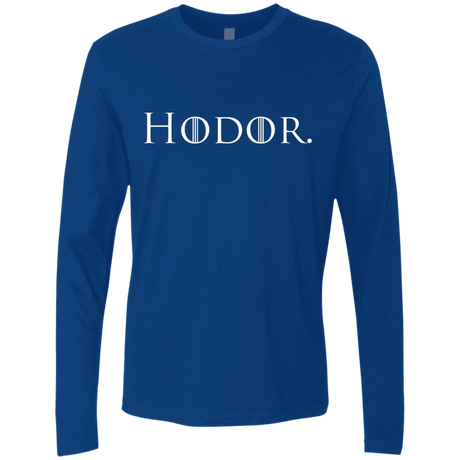 T-Shirts Royal / S Hodor. Men's Premium Long Sleeve