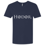 T-Shirts Midnight Navy / X-Small Hodor. Men's Premium V-Neck