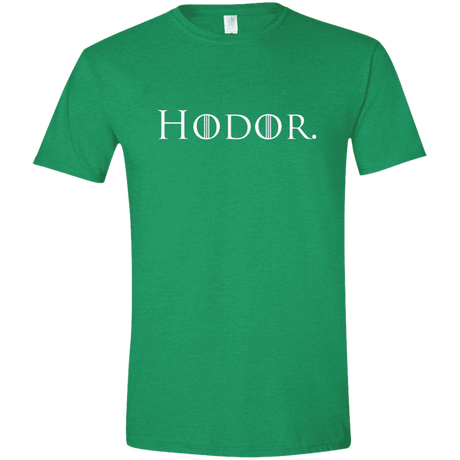 T-Shirts Heather Irish Green / M Hodor. Men's Semi-Fitted Softstyle