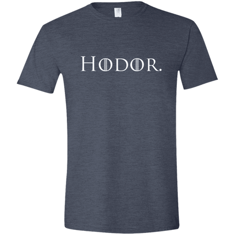 T-Shirts Heather Navy / S Hodor. Men's Semi-Fitted Softstyle
