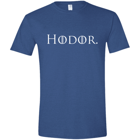 T-Shirts Heather Royal / X-Small Hodor. Men's Semi-Fitted Softstyle