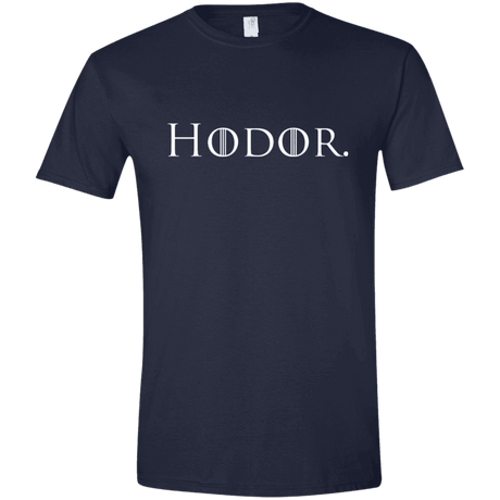 T-Shirts Navy / X-Small Hodor. Men's Semi-Fitted Softstyle