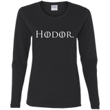 T-Shirts Black / S Hodor. Women's Long Sleeve T-Shirt