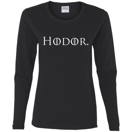 T-Shirts Black / S Hodor. Women's Long Sleeve T-Shirt