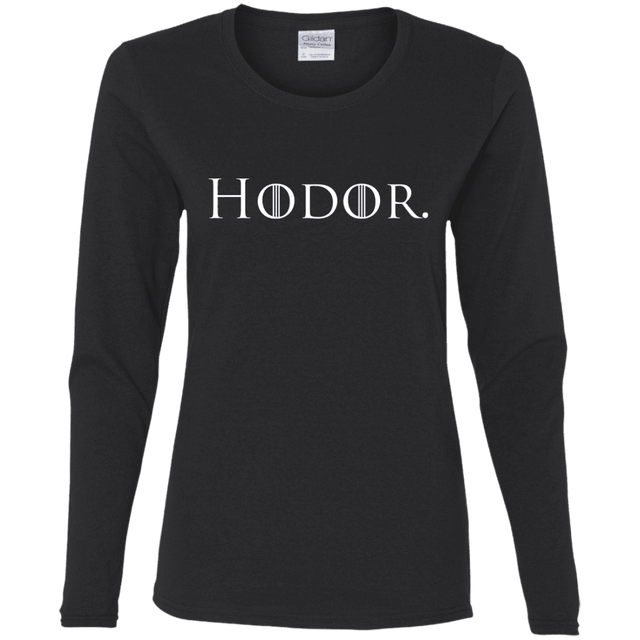 T-Shirts Black / S Hodor. Women's Long Sleeve T-Shirt