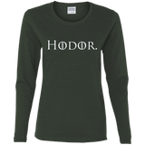 T-Shirts Forest / S Hodor. Women's Long Sleeve T-Shirt