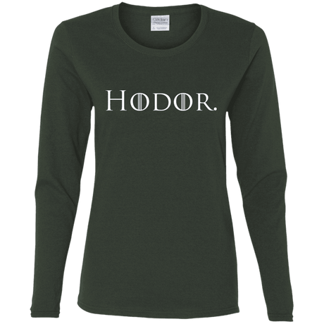 T-Shirts Forest / S Hodor. Women's Long Sleeve T-Shirt