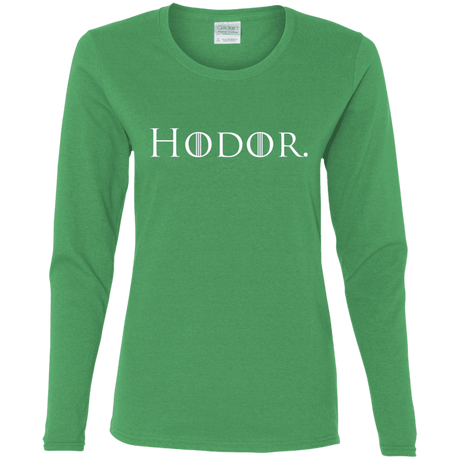 T-Shirts Irish Green / S Hodor. Women's Long Sleeve T-Shirt