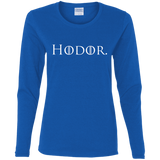 T-Shirts Royal / S Hodor. Women's Long Sleeve T-Shirt