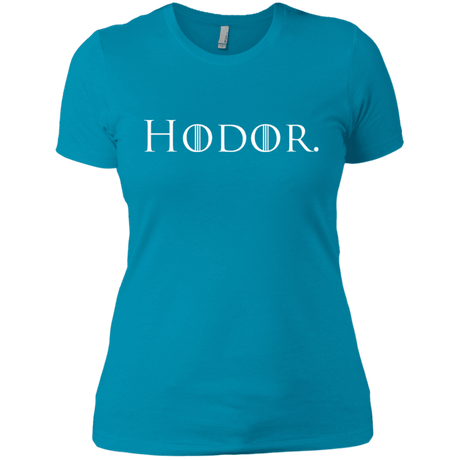 T-Shirts Turquoise / X-Small Hodor. Women's Premium T-Shirt