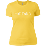 T-Shirts Vibrant Yellow / X-Small Hodor. Women's Premium T-Shirt
