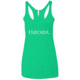 T-Shirts Envy / X-Small Hodor. Women's Triblend Racerback Tank