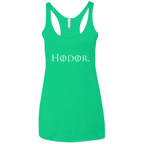T-Shirts Envy / X-Small Hodor. Women's Triblend Racerback Tank