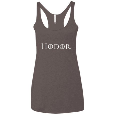 T-Shirts Macchiato / X-Small Hodor. Women's Triblend Racerback Tank