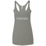 T-Shirts Venetian Grey / X-Small Hodor. Women's Triblend Racerback Tank