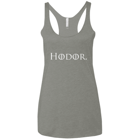 T-Shirts Venetian Grey / X-Small Hodor. Women's Triblend Racerback Tank