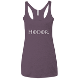 T-Shirts Vintage Purple / X-Small Hodor. Women's Triblend Racerback Tank