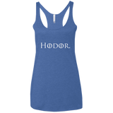 T-Shirts Vintage Royal / X-Small Hodor. Women's Triblend Racerback Tank