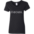 T-Shirts Black / S Hodor. Women's V-Neck T-Shirt