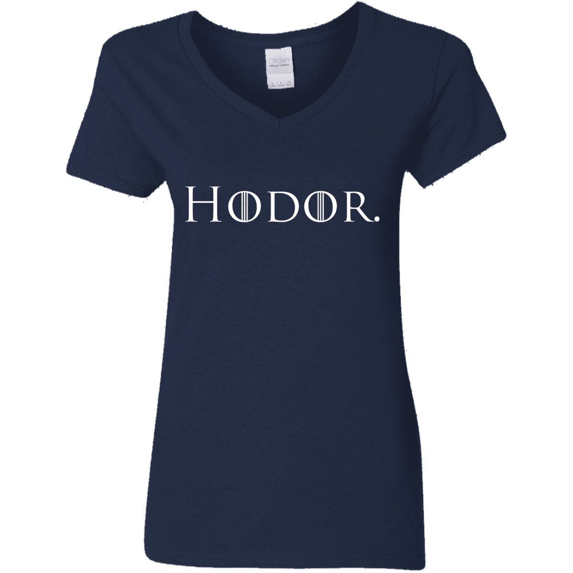 T-Shirts Navy / S Hodor. Women's V-Neck T-Shirt