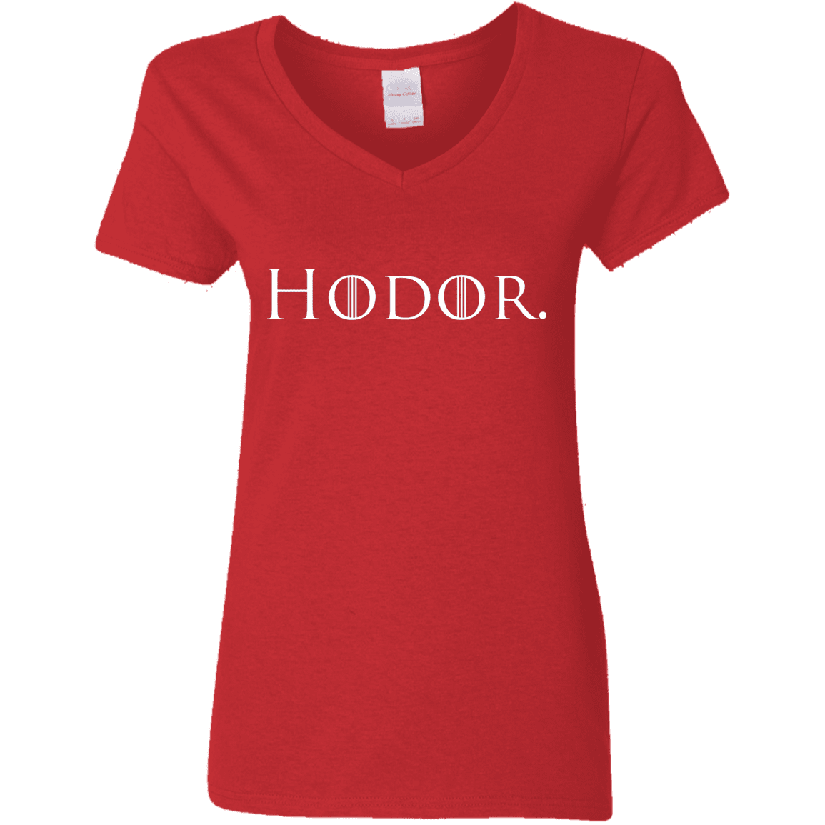 T-Shirts Red / S Hodor. Women's V-Neck T-Shirt