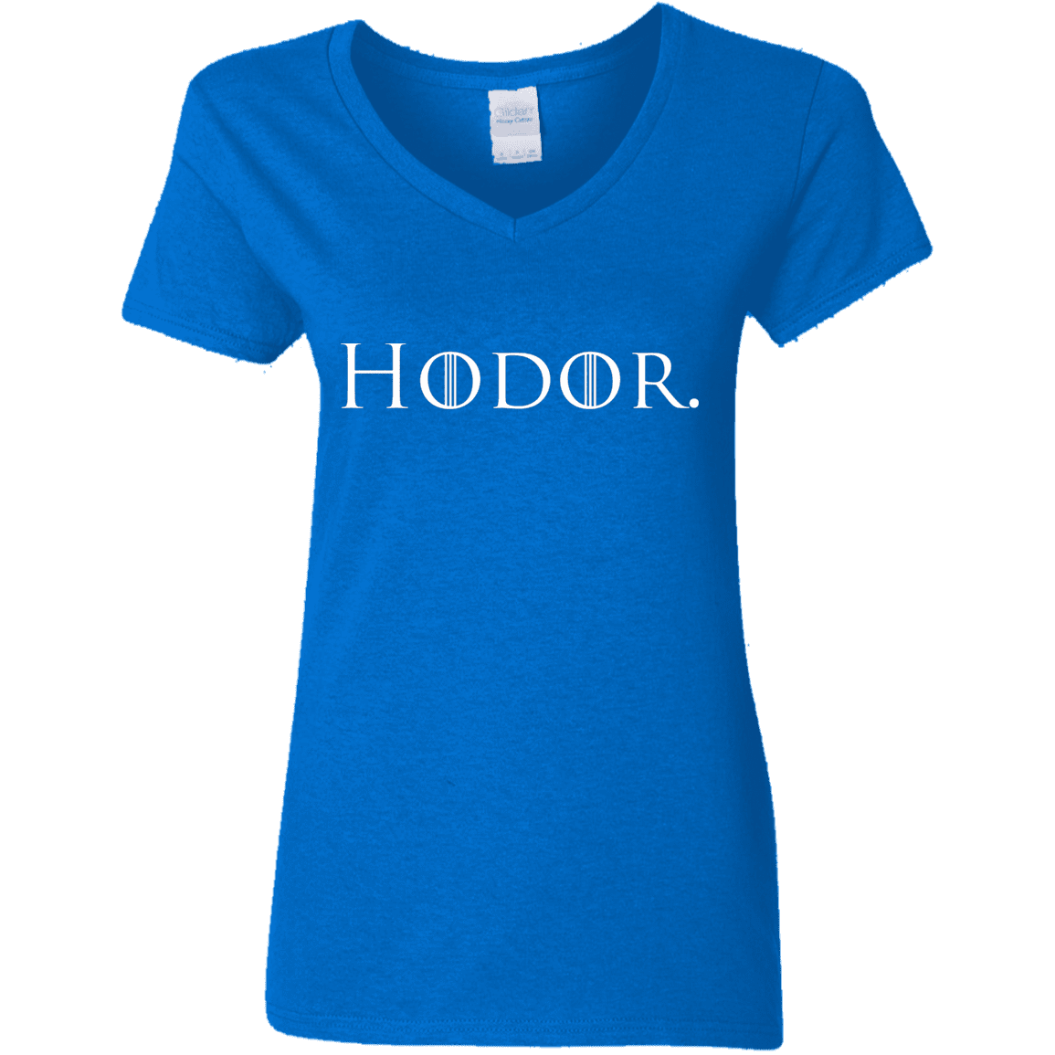 T-Shirts Royal / S Hodor. Women's V-Neck T-Shirt