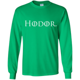 T-Shirts Irish Green / YS Hodor. Youth Long Sleeve T-Shirt
